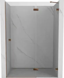 mexen-lunar-drzwi-prysznicowe-uchylne-prawe-140-cm-transparent-rozowe-zlo