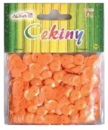 aliga-cekiny-pastelowe-pomaranczowe-10-g