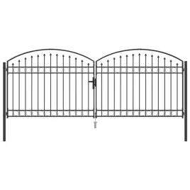 bramka-ogrodzeniowa-inny-z-regulacja-szary-400-x-150-cm-stal