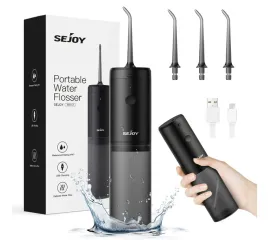 sejoy-irygator-do-zebow-bezprzewodowy-usb-c-3-tryby-ipx7-140ml-czarny
