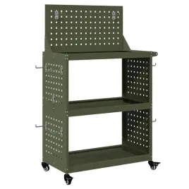 wozek-narzedziowy-z-polka-z-kolem-oliwkowy-65-x-35-x-111-cm