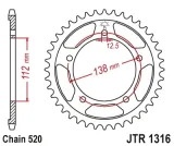 jt-sprockets-jtr131639-waga-z-opakowaniem-0-7-kg