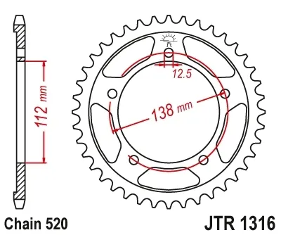 jt-sprockets-jtr131639-waga-z-opakowaniem-0-7-kg