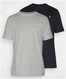 t-shirt-meski-hummel-2-pak-szary-i-czarny-l