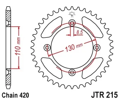 jt-sprockets-jtr21555-waga-z-opakowaniem-0-5-kg