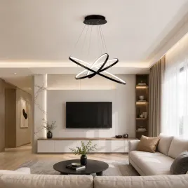 lampa-wiszaca-led-z-pilotem-3-pierscienie-czarna-regulacja-barwy-swiatl