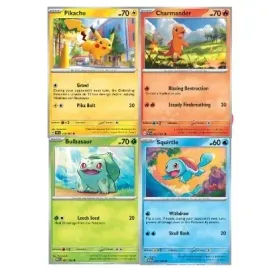 zestaw-pokemon-starter-4x-holo-pikachu-charmander-bulbasaur-squirtle