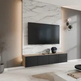 szafka-rtv-wiszaca-noe-szerokosc-200-cm-dab-artisan-czarny-mat-ryflowany