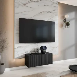 szafka-rtv-wiszaca-noe-szerokosc-100-cm-czarna-ryflowany-front-dwudrzwiowa