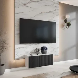 szafka-rtv-wiszaca-noe-szerokosc-100-cm-bialy-mat-czarny-mat-ryflowany-fr