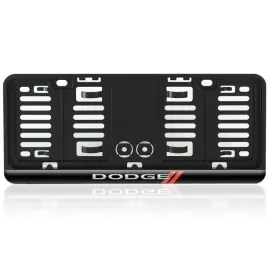 ramka-na-male-waskie-tablice-samochodowe-usa-jdm-logo-dodge2