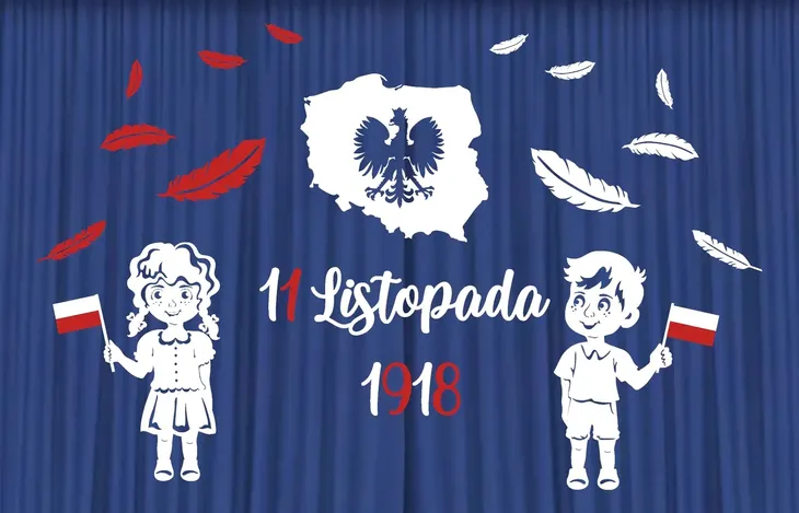 Dekoracja Szkolna Gazetka Patriotyczna 11 Listopada Godło Zestaw 95 - L