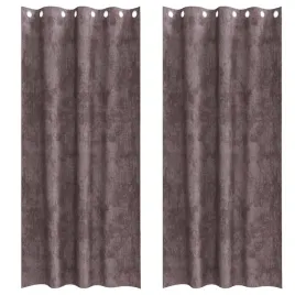 zaslona-z-zaslonami-2-pcs-brazowy-245-x-140-cm-aksamit
