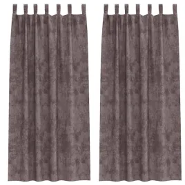 zaslona-z-zaslonami-2-pcs-brazowy-225-x-140-cm-aksamit