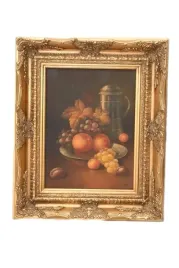 martwa-natura-owoce-na-paterze-obraz-olejny-zlota-rama