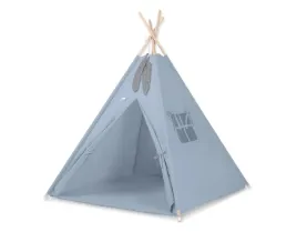 namiot-tipi-dla-dzieci-mata-zawieszki-piora-brudny-niebieski