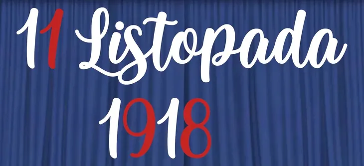 Dekoracja Szkolna Gazetka Patriotyczna Napis "11 Listopada 1918" - L