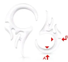 spirala-do-rozpychania-uszu-3-mm-biala-tribal-piercing4u
