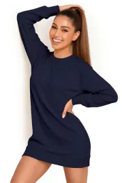 bluza-damska-oversize-modna-dresowa-sukienka-bawelniana-xxl-granatowa
