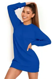 bluza-damska-oversize-modna-dresowa-sukienka-bawelniana-s-niebieska