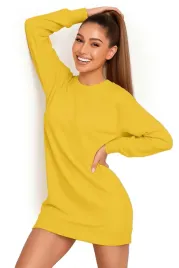 bluza-damska-oversize-modna-dresowa-sukienka-bawelniana-s-zolta