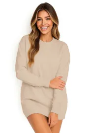 bluza-damska-oversize-modna-dresowa-sukienka-bawelniana-xl-bezowa