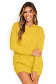 bluza-damska-oversize-modna-dresowa-sukienka-bawelniana-l-zolta