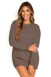bluza-damska-oversize-modna-dresowa-sukienka-bawelniana-s-brazowa
