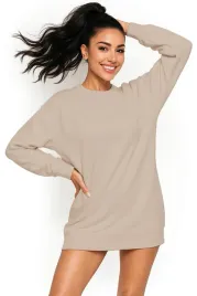 bluza-damska-oversize-modna-dresowa-sukienka-bawelniana-xl-bezowa