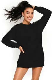 bluza-damska-oversize-modna-dresowa-sukienka-bawelniana-m-czarna