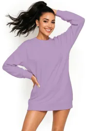 bluza-damska-oversize-modna-dresowa-sukienka-bawelniana-m-lawendowa