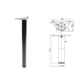 noga-meblowa-fi-60-h-710-czarna-gtv