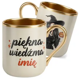 kubek-premium-zloty-ecru-personalizowany-jesienny-piekna-wiedzma