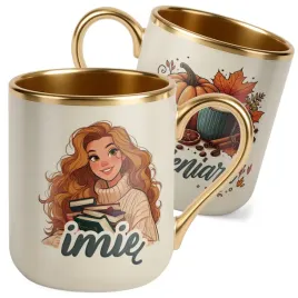 kubek-premium-zloty-ecru-personalizowany-jesienny-jesieniara-prezent