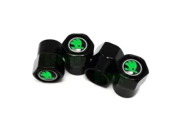 metalowe-nakretki-na-wentyle-skoda-z-logo-do-samochodow-skoda-czarny-chrom