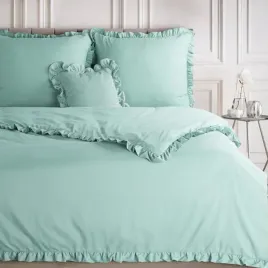 posciel-z-mikrofibry-mifal-160x200-2x70x80-zielona-z-falbanka