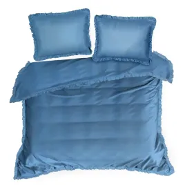 posciel-z-mikrofibry-mifal-220x200-2x70x80-cm-niebieska-z-falbanka