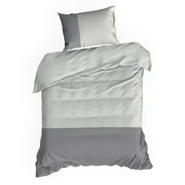 posciel-bawelniana-nova-140x200-70x90-cm-biala-szara-gladka