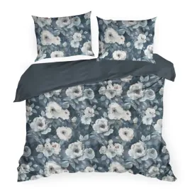 poscieli-z-mikrofibry-kira-160x200-70x80x2-granatowy-w-kwiaty
