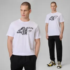 koszulka-meska-4f-t-shirt-bawelniany-regular-sportowy-logo-casual-bialy-m
