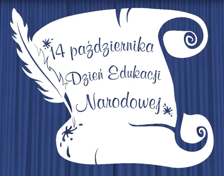 Dekoracje z papieru Nauczyciela Zwój Dzień Edukacji Narodowej 1 - 105x83cm