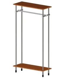 gondola-stojak-na-wieszaki-odziez-1m-z-polka