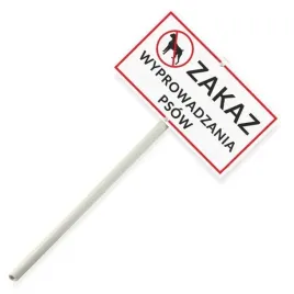 tabliczka-z-trzonkiem-zakaz-wyprowadzania-psow