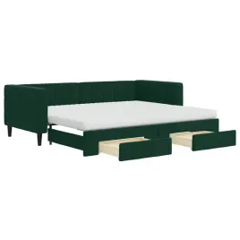 rozkladana-lezanka-z-szufladami-ciemnozielona-223-x-100-x-68-cm