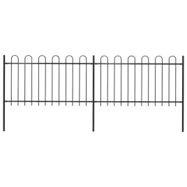 ogrodzenie-ogrodowe-stalowe-z-panelami-i-slupkami-359x150-cm-czarne