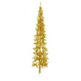 sztuczna-choinka-polowka-zlota-pvc-210-cm-x-55-cm