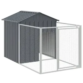 buda-dla-psa-z-wybiegiem-stal-galwanizowana-antracyt-117-x-201-x-123-cm