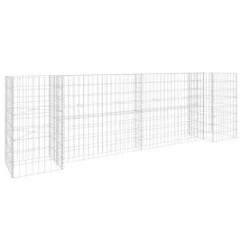 gabionowa-donica-srebrna-260-x-40-x-80-cm-drut-stalowy-35-mm