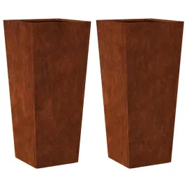 donica-ogrodowa-stal-kortenowska-brazowa-35-x-35-x-75-cm