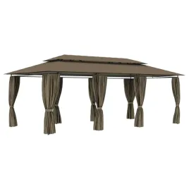 altana-ogrodowa-z-zaslonami-uv-stalowa-rama-taupe-600x298x270-cm